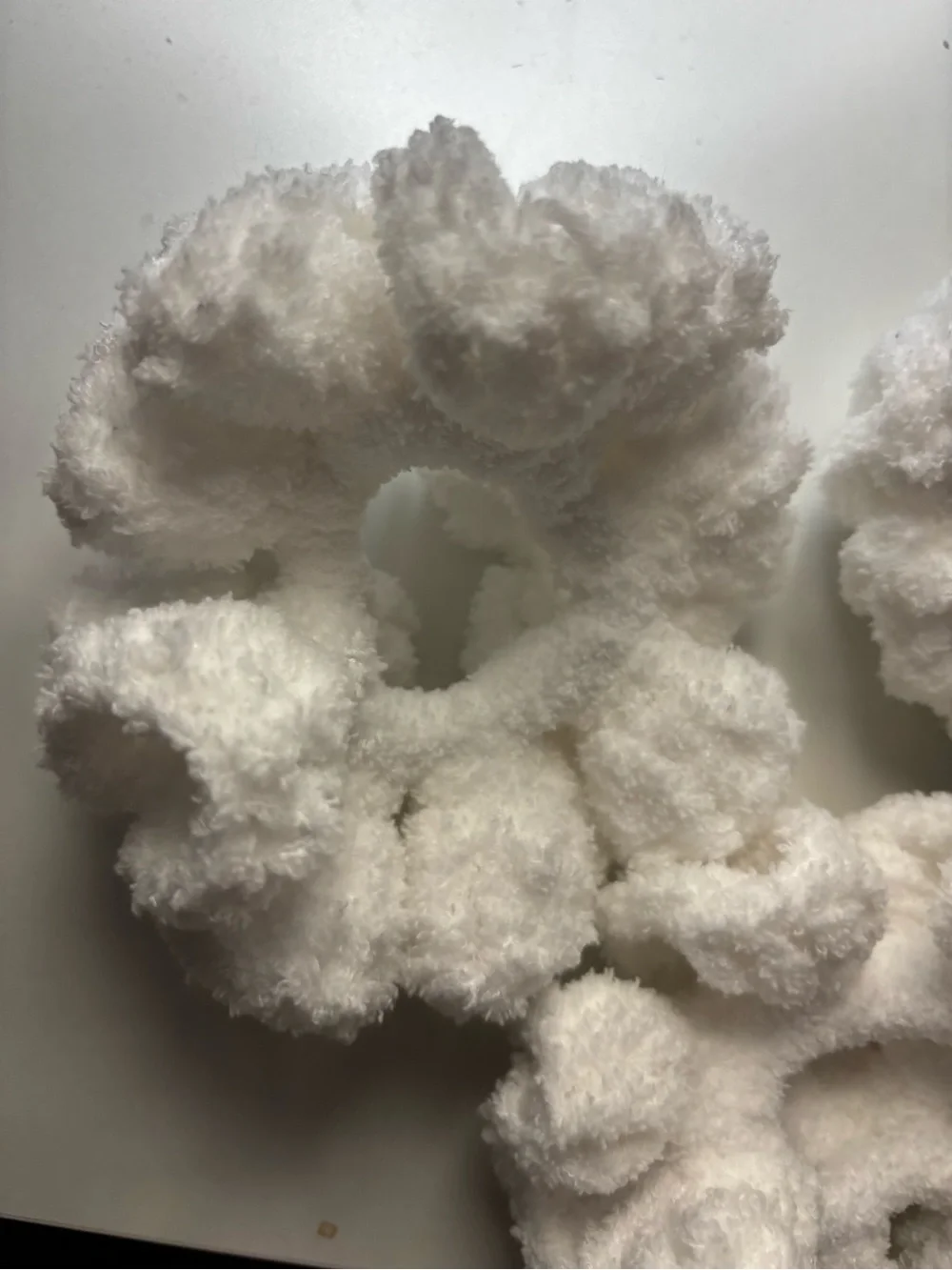 Crocheted scrunchies